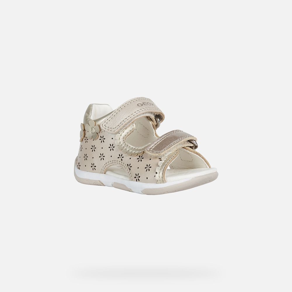 Geox Sandals Beige Tapuz Girl - Geox Baby Shoes - BUPMHD952